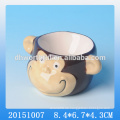 Lovely Affe Keramik Kaffeetasse und Untertasse, kundenspezifische Tee Keramik Tasse und Untertasse, Mini-Tasse und Untertasse